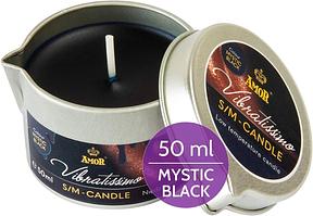 Vibratissimo S/M Kerze Mystic Black, Niedertemperatur-Wachskerze