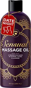 Aromatherapy Sensual Massage Oil for Couples - Relaxing Lavender Massaging Oil for Massage Therapy with Vitamin E Jojoba & Sweet Almond - Naturally Scented Vegan Non GMO & Gluten Free (8 Fl Oz)