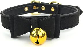 Bell Choker Collar Necklace, Lolita Bow Cat Kitty Velvet