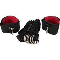 3-teiliges Set „Bett-Fesseln“ mit verstellbarem Gurt und 2 Fesseln
