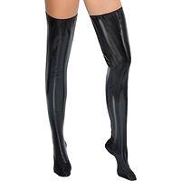 Bettstiefel aus Lack mit Stretch-Einsätzen