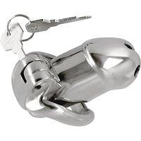 Peniskäfig „Chastity Cage Short“ aus Edelstahl, 289 g schwer
