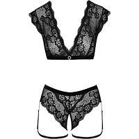Dessous-Set aus Blütenspitze